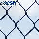 3.0mm - 4.0mm Hot DIP Galvanized Chain Link Fence Diamond Wire Mesh Fence PVC Coated 6FT Height