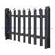 Hot DIP Galvanised and Powder Coated Satin Black 2.4m Height High Security Palisade Fencing Supplies manufacturer