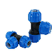 Blue PP Compression Pipe Fittings for Agricultural Irrigation Tee CE ISO