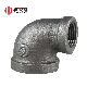  Heavy Weight Black Malleable Iron Pipe Fitting Reducing Elbow 90r