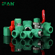  Ifan PPR Water Pipe Fittings 20-110mm Green Color Elbow Tee Pipe PPR Fittings