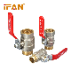 Ifan High Pressure Gas Valve Long Handle Pn25 Male Thread Brass Ball Valve manufacturer