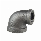 Black Malleable Iron Pipe Fittings Connection Fire Fighting Used Reducing Elbows