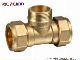 Brass Male Tee for Copper Pipe/Copper Pipe Fitting/Brass Male Tee