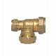  Brass Compression Tee for Copper Pipe