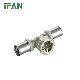 Ifan Professional Custom Pex Fittings Plumbing Materials Brass Fittings Tee