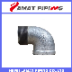  En10242/ASTM/DIN Black/Galvanised Malleable Iron Pipe Fitting 90d Street Elbow