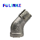  Ready-Made Thread Casting Stainless Steel Pipe Fittings 45-Degree Street Elbow