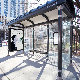 Outdoor Street Furniture Tempered Glass Bus Stand with Light Box