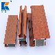  Aluminum Wood-Grain Profile 6063 Extrusion Materials for Construction and Decoration