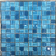  Blue Color Hot Melting Swimming Pool Bathroom Mosaic Tile Home Decor Building Material Crystal Mosaic Shining Glass Mosaic Tile Outdoor Tile