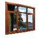 H76b Top Pivot Inward-Opening Aluminum-Wood Composite Upper Sash Casement Window Configuration with Top Pivot Sash