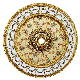 Banruo Classic Golden Polystyrene Interior Ceiling Medallions for House Decoration