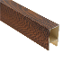 Sound Proof 3D PVC Baffle Wood Plastic Composited Ceiling