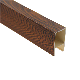 Sound Proof 3D PVC Baffle Wood Plastic Composited Ceiling