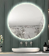 Anti-Fog Touch Switch Smart Home Bathroom LED Mirror for Toilet