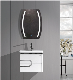 European Style Wall Mount Bathroom Vanity Sets Cabinet PVC Bathroom with Light Mirror