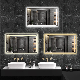 China Factory Rectangle Makeup Mirror with LED Light Bathroom Furniture Electronic Bath Wall Smart Mirrors