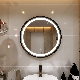 Black Steel Frame Factory Customized Round LED Lighting Bathroom Mirror manufacturer