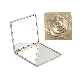 Small Cosmetic Mirror Portable Folding Three-Dimensional Relief Gilt Cosmetic Mirror manufacturer