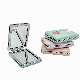 Promotion Gift Retangle Double Sides PU Leather Makeup Compact Mirror