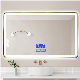  Fogless Framed Rectangle Decorative Mirror Sanitary Ware Wall LED Smart Lighting Mirror