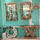 Wholesale Home Decor /Decoration Luxury Vanity Salon Furniture Wall Hanging Framed Espejo Bathroom Mirror manufacturer