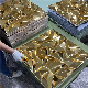  China Wholesale Eco-Friendly PVC Wallpaper Easy to Install Gold Diamond Design PVC Interior Wall Panel 3D Board