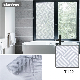 Akadeco High Quality Waterproof and Moisture-Proof Stripes Privacy Safe Bathing Modern PVC Window Glass Film for Bathroom