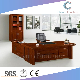 L Shape Office Table Paper Veneer Manager Desk Hotel Furniture (CAS-VA36)