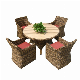  Garden Outdoor Furniture Wicker Dining Table and Chair Furniture Set
