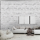  White Brick PVC Self Adhesive Wall Paper Home Decoration Wallpaper for Interior