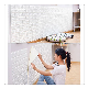 XPE Foam Sticker Waterproof 3D Self Adhesive Wall Sticker PE Foam Brick Woode Texture