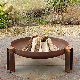  Assembly 2mm Thickness Round Metal Firewood Simple Fire Pit