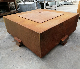 Patio Metal Fire Tables Square Corten Steel Outdoor Wood Burning Fire Pits