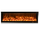 French Style Luxury White Antique Electric Fireplace Realistic Flame Indoor Decorative Insert Fireplace