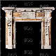  China Professional Supplier Stone Carving Decorative Marble Fireplace Mantel