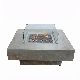 42" Square Concrete Gas Firepit Table Grc Fire Table in Garden and Patio
