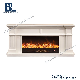 High Quality White Contemporary LED Fire Place TV Stand TV Entertainment Center Stand with Electric Fireplace