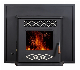 Classic Remote Control Wall Inserted Indoor Room Heater Pellet Stove Fireplace with Overheating Protection