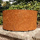  Round Corten Steel Flower Planter Pot Simple Decoration Metal Nursery