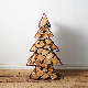 Firewood Rack Christmas Tree Type Wood Storage manufacturer
