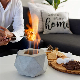 Mini Indoor Alcohol Fueled Concrete Firepit, Tabletop Fire Pit Bowl, Tabletop Fireplace manufacturer