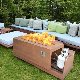 Corten Steel Metal Outdoor Gas Fire Pit