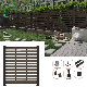 Easy Install WPC Fencing Trellis Low Maintenance Wood Plastic Composite Fence Panel Aluminum/WPC Post Fencing