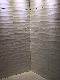 3D Carrara Marble Look Wave Shape Foshan Produced Ceramic Wall Tile