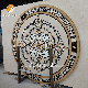  Luxury Modern Floor Design Custom Curved Waterjet Marble Floor Inlay Medallion Tiles