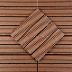  Factory Direct Decking Waterproof WPC Fluted Outdoor Decking Floor Double Sided Groove Engineered Flooring