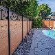  Outdoor Garden Home PVC Decoration Design UV Resistance Waterproof WPC Aluminum Accessories Post Fence Composite Wood Fencing