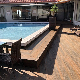 Solid Wood Grain Swimming Pool Composite Decking for Outdoor